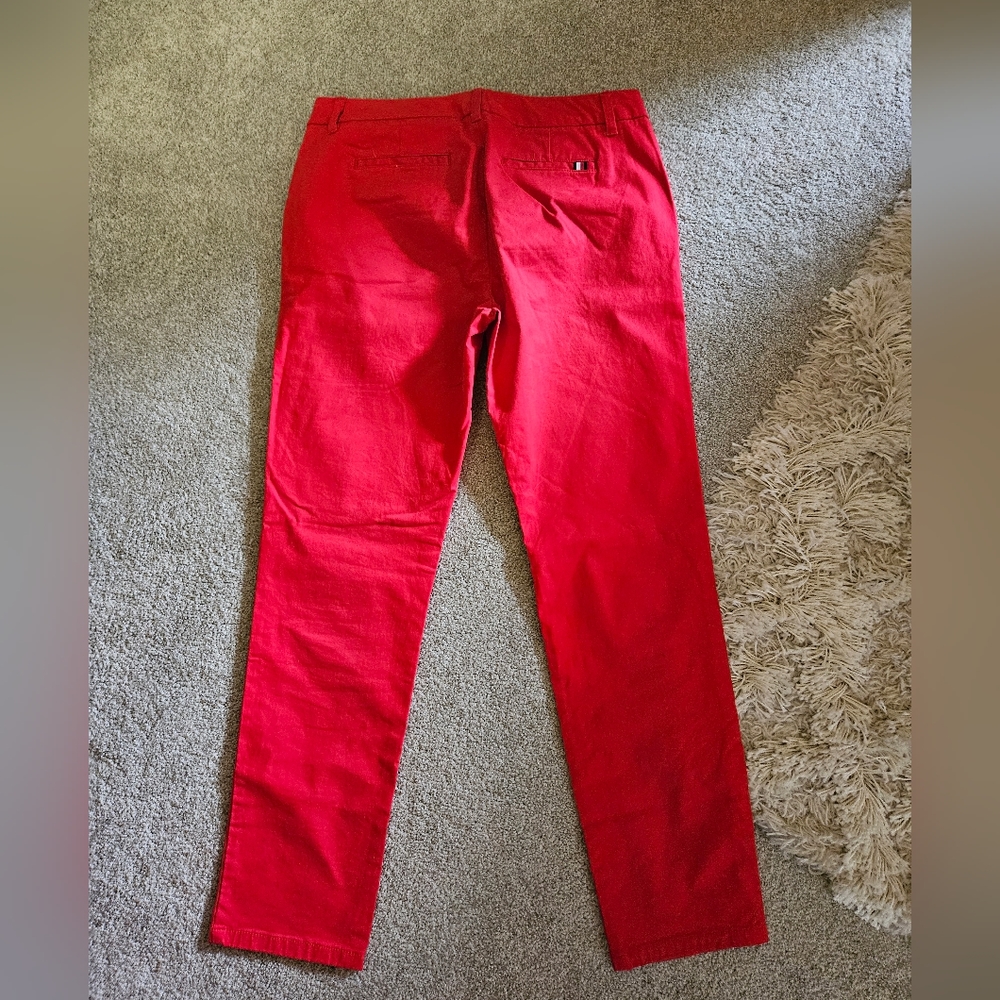 Tommy Hilfiger Red Chinos Size 8 - Picture 2 of 3